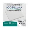 Icopiuma Compresse Adesive di Garza Sterili in TNT 10 x 10 cm 100 pezzi