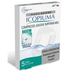 Icopiuma Compresse Adesive Post Operatorie 5 x 7,5 cm