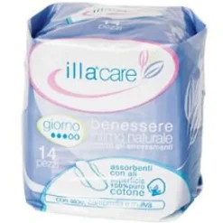Illa Care Assorbenti Giorno Ipoallergenici con Ali 14 pezzi
