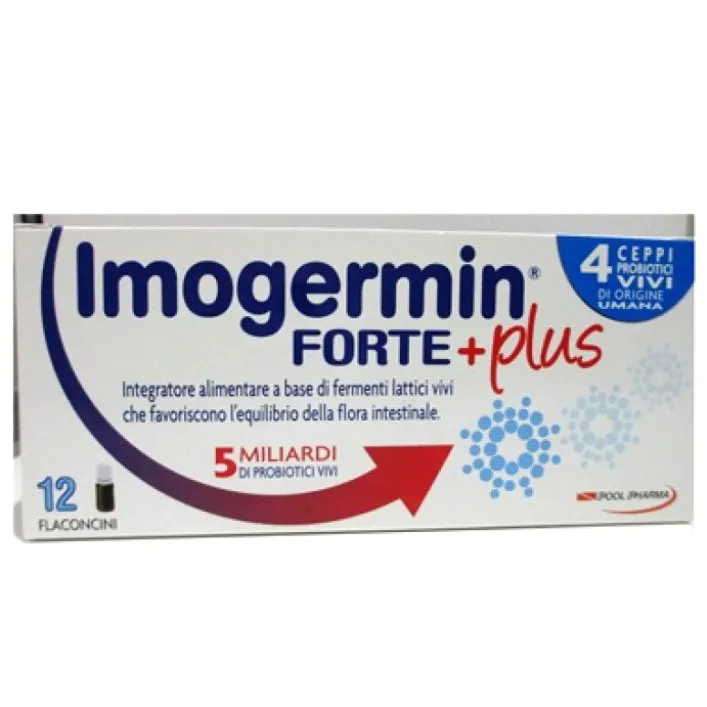 Imogermin Forte Plus 12 Flaconcini - Integratore Fermenti Lattici Vivi