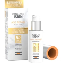 Isdin Fotoultra Age Repair Water SPF 50+ Crema Solare Viso Antieta' 50 ml