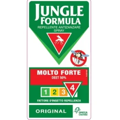 Jungle Formula Molto Forte Spray Original Lozione Repellente Antizanzare 75 ml