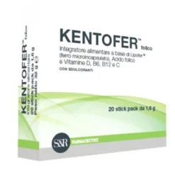 Kentofer Folico 20 Bustine - Integratore Acido Folico Ferro e Multivitaminico