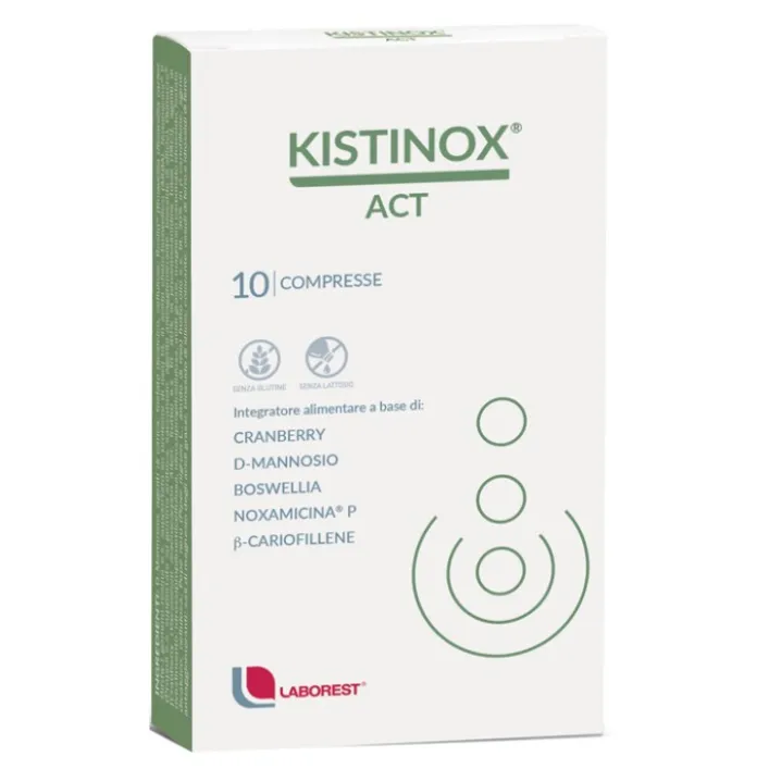 Kistinox Act 10 Compresse - Integratore Vie Urinarie