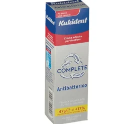 Kukident Complete con Antibatterico Crema Adesiva Protesi Dentaria 47 grammi