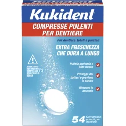 Kukident Freschezza Duratura Extra per Protesi Dentaria 54 Compresse
