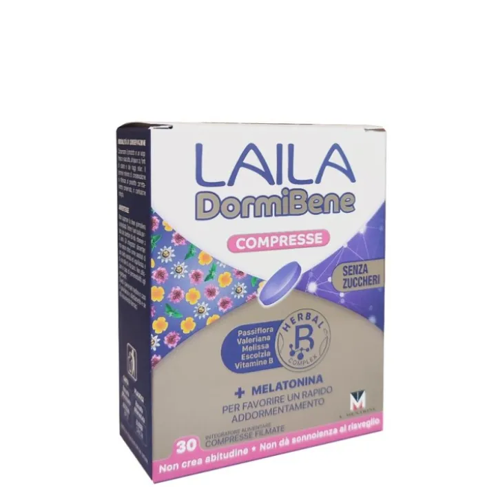 Laila DormiBene 30 Compresse - Integratore Sonno e Rilassamento