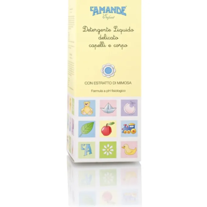 L'Amande Enfant Detergente Liquido Delicato Bambini Corpo e Capelli 250 ml