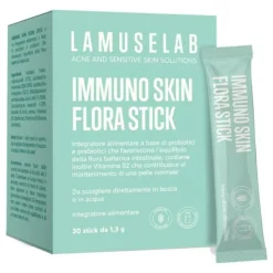 Lamuselab Immuno Skin 30 Stick - Integratore Benessere Intestinale e Pelle