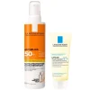 La Roche Posay Anthelios Solare Spray Invisible SPF 50+ 200 ml con Lipikar Olio Lavante 100 ml omaggio