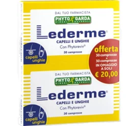 Lederme Capelli e Unghie 30 Compresse - Integratore Capelli e Unghie