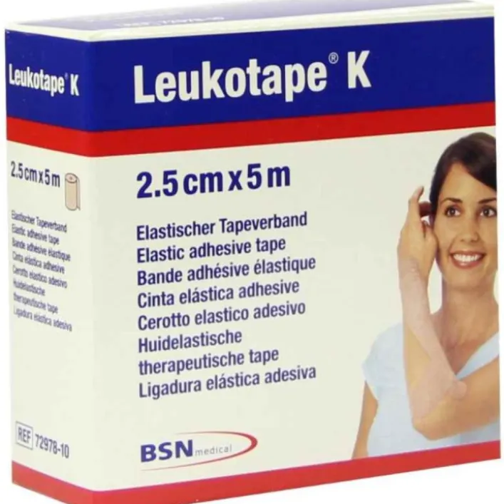 Leukotape K Cerotto Elastico per Taping 5 x 2,5 cm Carne
