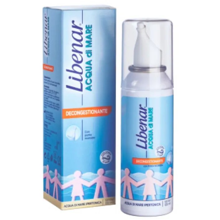 Libenar Acqua di Mare Ipertonica Decongestionante Spray Nasale 100 ml