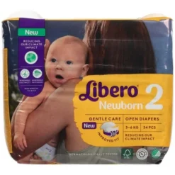 Libero NewBorn 2 Pannolini 3-6 Kg 34 pezzi