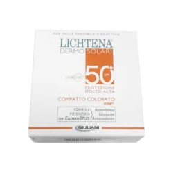 Lichtena Dermosolari SPF 50+ Compatto Colorato Sabbia 10 grammi