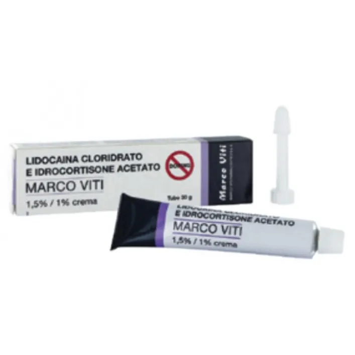 Lidocaina Cloridrato e Idrocortisone Acetato Viti 1,5% / 1% Crema Tubo 30 grammi