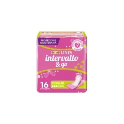 Lines Intervallo e Go Fresh ProteggiSlip Regular 16 pezzi