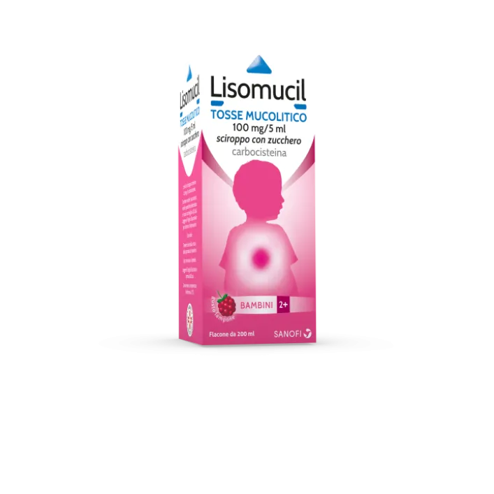 Lisomucil Tosse Sciroppo Mucolitico Bambini 3% Carbocisteina 200 ml