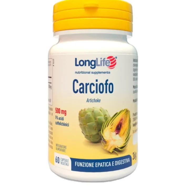 Longlife Carciofo 60 Capsule - Integratore Digestivo