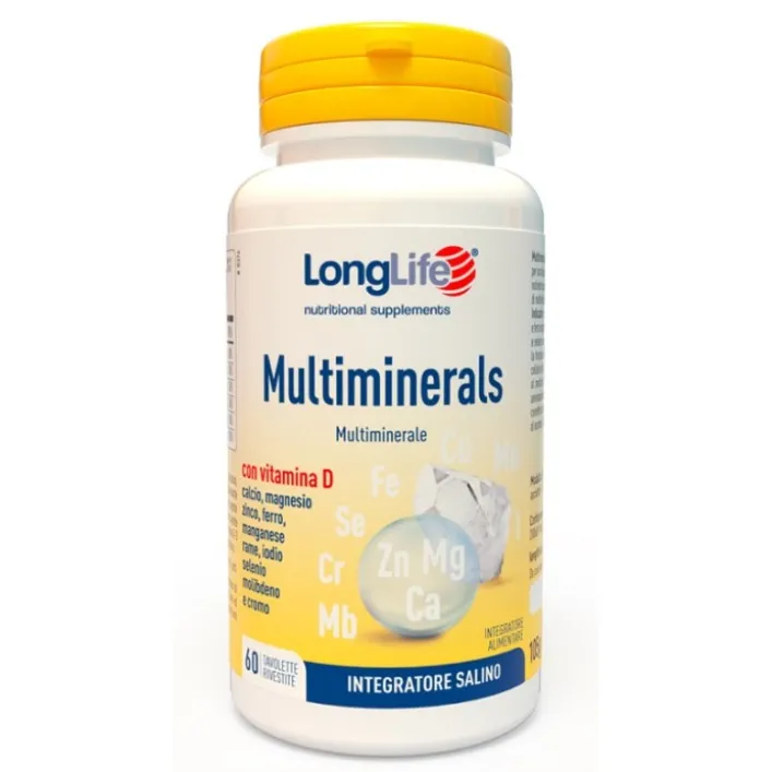 Longlife Multimineral 60 Compresse - Integratore Sali Minerali