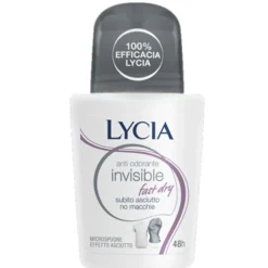 Lycia Invisible Fast Dry Roll-On Deodorante Anti Macchia 50 ml