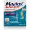 Maalox Reflurapid 40 Compresse Masticabili per Reflusso e Bruciore
