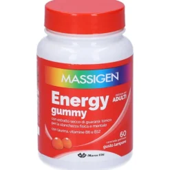 Massigen Energy Gummy 60 Caramelle - Integratore Energia Fisica e Mentale