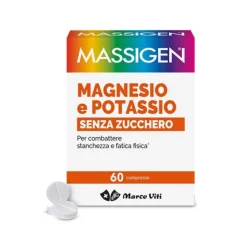 Massigen Magnesio e Potassio 60 compresse Senza Zucchero - Integratore Alimentare