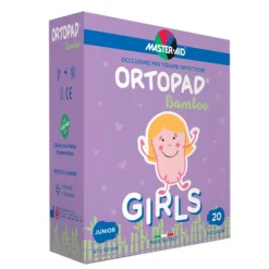 Master-Aid Ortopad Bamboo Junior Cottons Girls Occlusore Terapie Ortottiche 20 pezzi
