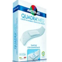 Master-Aid Quadra Med Cerotto Dermoattivo Strip Medio 10 Pezzi