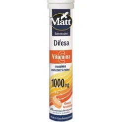 Matt Benessere Difesa 20 Compresse Effervescenti - Integratore Difese Immunitarie