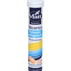 Matt Benessere Ricarica + Concentrato gusto Arancia - Integratore Magnesio e Potassio
