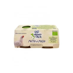 Mellin Bio Omogeneizzato Petto di Pollo 2 x 80 grammi