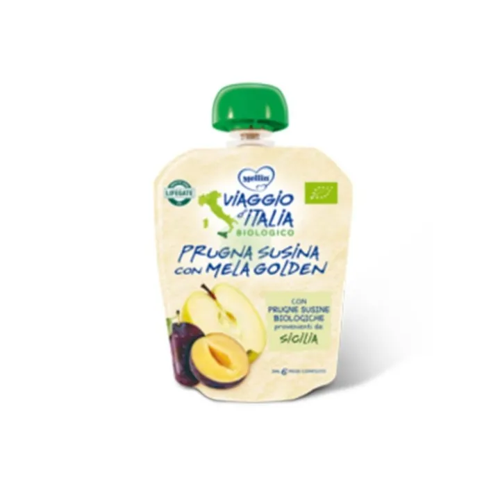 Mellin Bio Pouch Mela Prugna 90 grammi