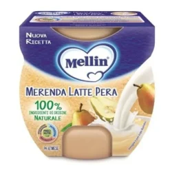 Mellin Merenda Latte e Pera 2 x 100 grammi