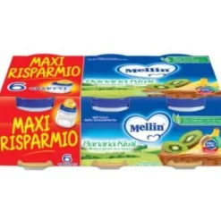 Mellin Omogeneizzato Banana e Kiwi 6 x 100 grammi