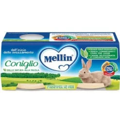 Mellin Omogeneizzato Coniglio 2 x 120 grammi