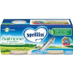 Mellin Omogeneizzato Salmone 2 x 80 grammi