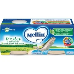 Mellin Omogeneizzato Trota 2 x 80 grammi