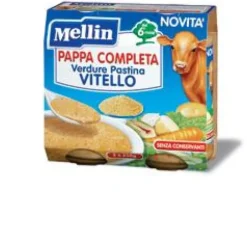 Mellin Pappa Completa Pastina con Vitello e Verdure 2 x 250 grammi