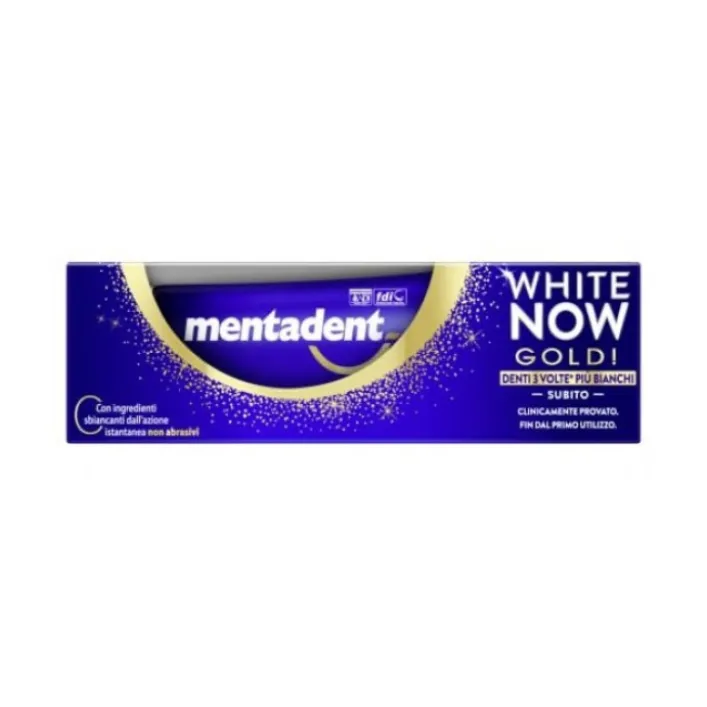 Mentadent White Now Gold Dentifricio 75 ml