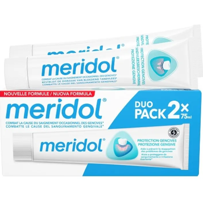Meridol Dentifricio per Gengive Irritate Bipack 75 + 75 ml