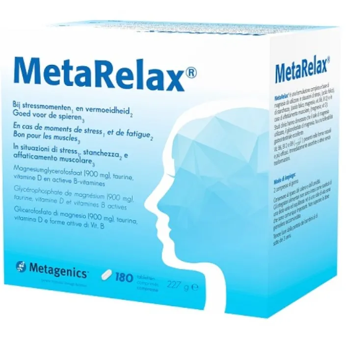 Metarelax 180 Compresse - Integratore Magnesio e Multivitaminico