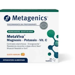 MetaViva Mg K 20 Bustine - Integratore Vitamina C
