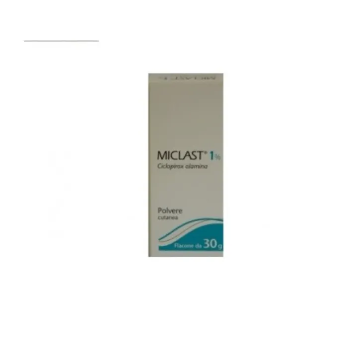 Miclast Polvere Cutanea 1% Ciclopiroxolamina 30 grammi