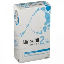 Minoxidil 2% Biorga Soluzione Cutanea 3 Flaconcini