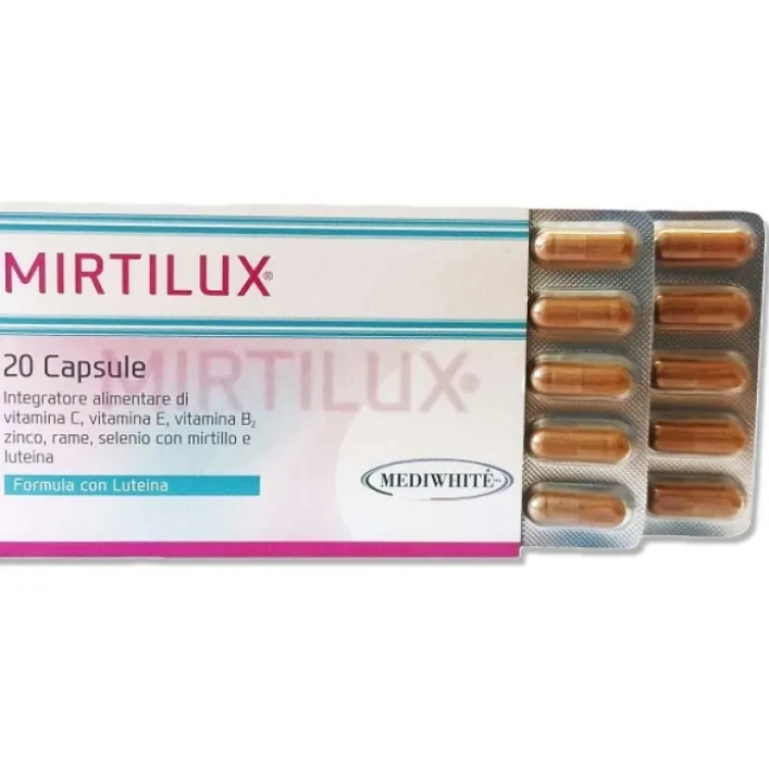 Mirtilux 20 Capsule - Integratore Alimentare