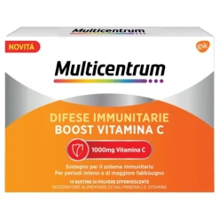 Multicentrum Boost Vitamina C Difese Immunitarie 14 Bustine - Integratore Vitamina C 1000