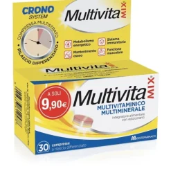 Multivitamix Crono 30 Compresse - Integratore Multivitaminico e Minerali