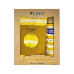 Mustela Solare Latte Spray Protezione Molto Alta SPF 50+ 200 Ml + Telo Mare